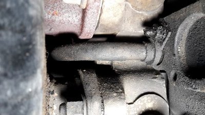 hintere Diesel-Rücklaufleitung, Anschluss oben