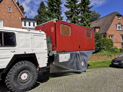 Letzte Lage rotes Harz