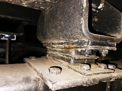 Lager ist unterseitig aufgerostet