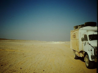 1992 Ägypten, in der Gegend der weißen Wüste