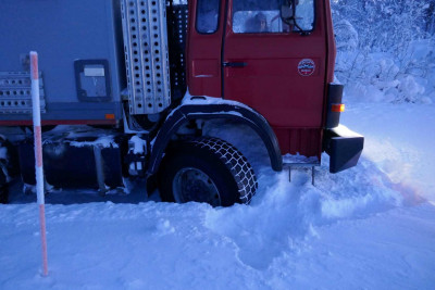 Der Schnee hat uns sanft gebremst...