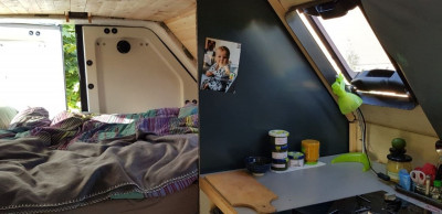 Alles noch ein wenig hübsch gemacht, die provisorische Küche in Betrieb genommen und ab die Post.