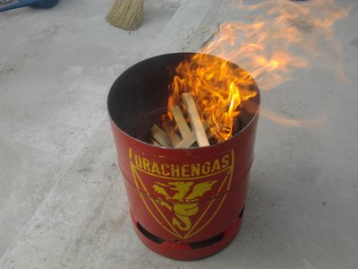 und so hat sie beim anfeuern noch ausgesehen