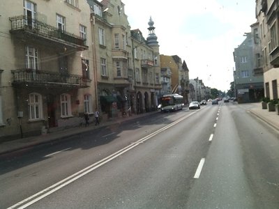 Durchgangstraße in Sopot