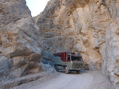 40 km Schotterpiste durch den Titus Canyon