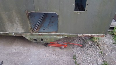 die Containeraufnahmen an ihrem neuen Platz