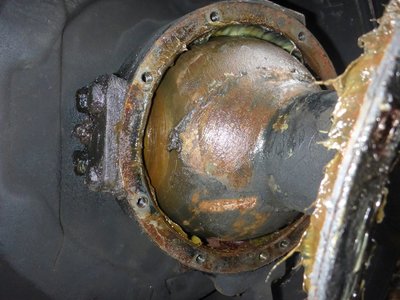 Ring entfernt zum Fetten des Zwischenraumes