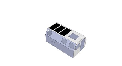 Das schwarze sollen Solarzellen werden.