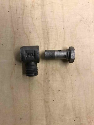 Schwenkverbindung mit M10X1 er Hohlschraube