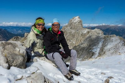 erster Schnee im Tymfi-Massiv