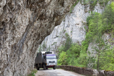 Herrliche Schlucht bei der Anfahrt nach Yagodina