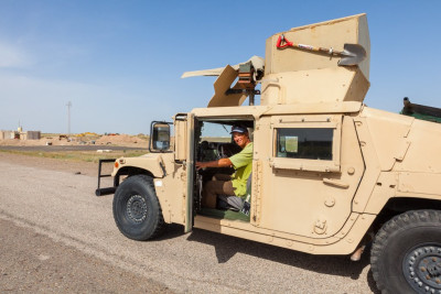 Irak: Probesitzen im neuen mantoco-Zweitfahrzeug