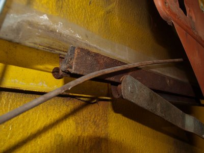 Das Disaster ,die Klemme für die Scheibe ist durchgerostet