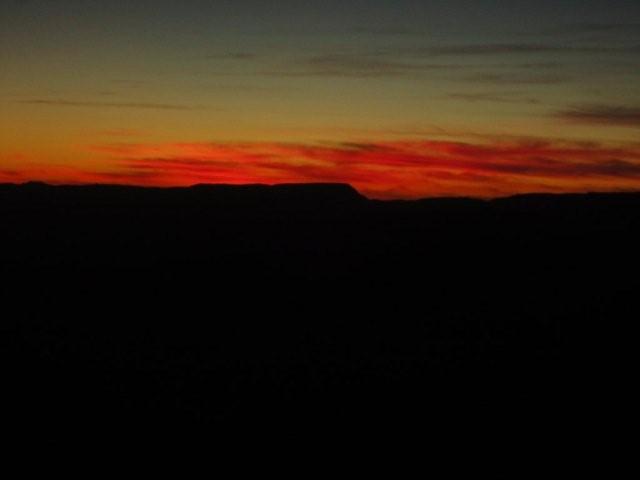 Sonnenuntergang am Pass