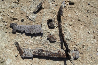 Seeeeher scharfe Granatsplitter . Khaoui N`am war &quot;ist&quot; Grenze Marokko / Westsahara .