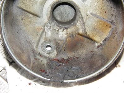 Deckel mit Fettansammlung