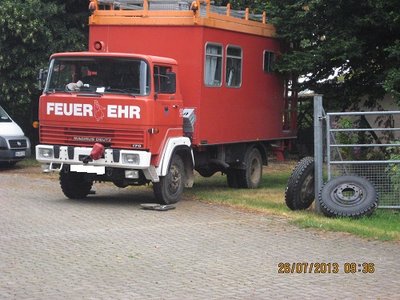 Reifenmontage vor Abfahrt nach Saverne