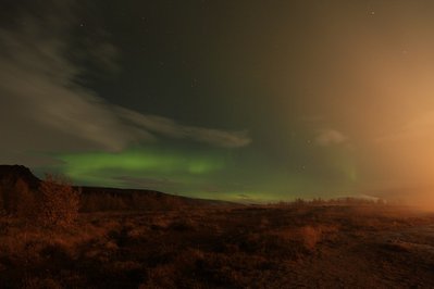 Nordlicht am Geysir