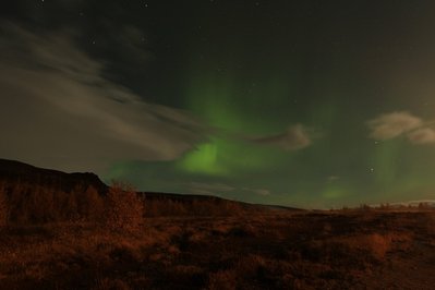 Nordlicht am Geysir