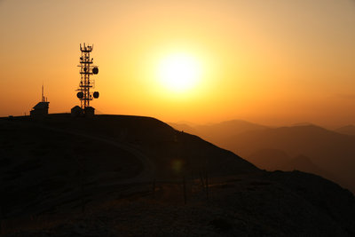 Am Abend auf dem Signal de Lure.