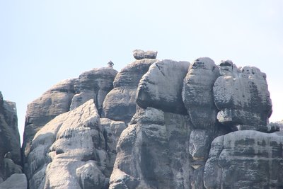Auf dem Weg zu den Schramsteinen