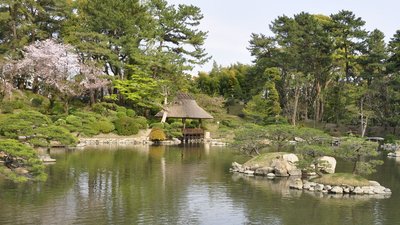 Japanischer Landschaftsgarten in Hiroshima