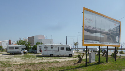 Freier Stellplatz in Santa Luzia, kurz hinter Tavira