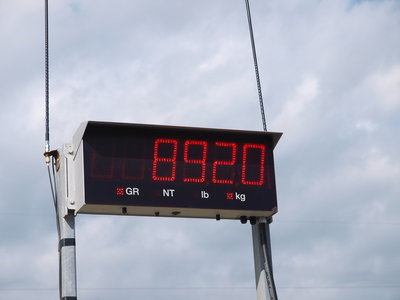 Alle Tanks bis zum Rand voll 700Li. Diesel 350Li. Wasser.