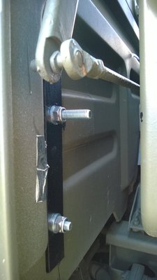 Verstärkung für Gurte. Schrauben M12 10.9.<br />Keine 8.8 verwenden da Gurte Original Feingewinde haben.