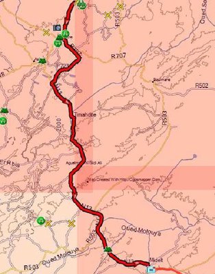 Track am 6.11.2014 durch den Mittleren Atlas