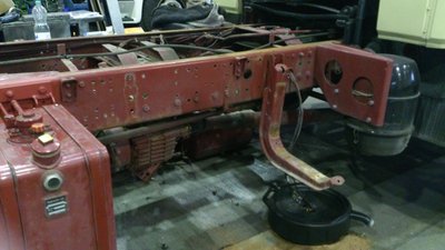 Platz für einen großen Dieseltank