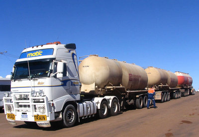 Volvo als Road Train ist einmalig