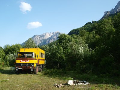 Stellplatz Valbona Tal