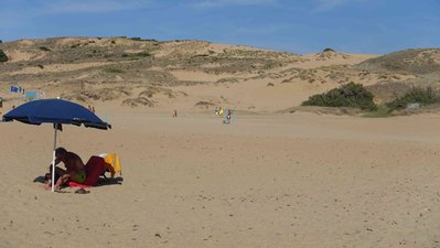 Sanddünen und Sandstrand in Torre del Corsari