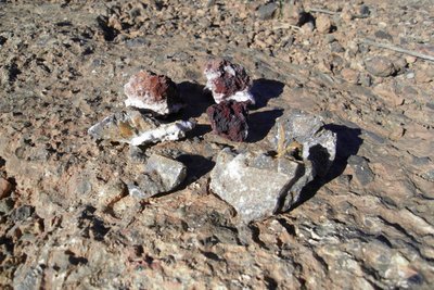 Mineralien aus den Minen .