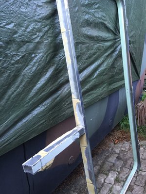 Türrahmen komplett, mit einer Verstärkung