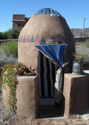 Klohäuschen auf dem Campingplatz Zebra in Ouzoud