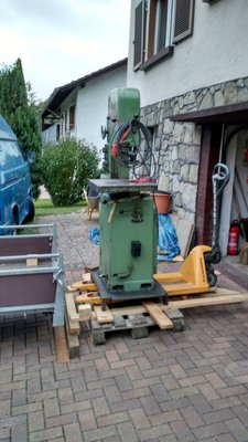 Nun wie von den Paletten runter?