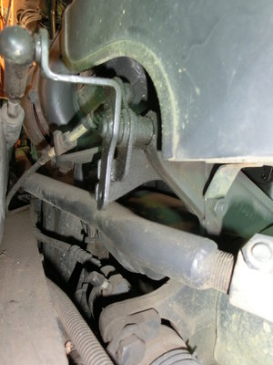 Gasregulierwelle Fahrerseite