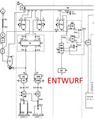 Plan ohne Anhänger-Steuerventil.