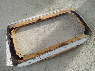 Wand von Aussen, ohne Alu Aussenhaut.