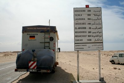 Von Dakhla Richtung Süden .