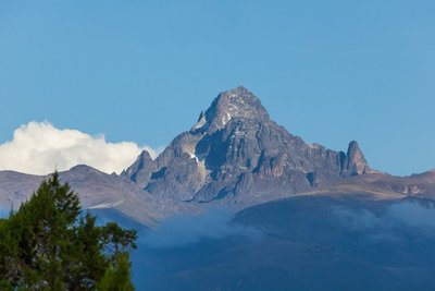 Mount Kenia im herrlichen Abendlicht