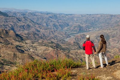 herrliche Bergwelt im äthiopischen Hochland