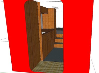 Shelter Hecktüre, Gewicht ausbalanciert mit Sitzgruppe - Sicht hinten Mitte links.JPG