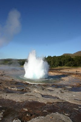 Geysir etwas zu früh abgedrückt