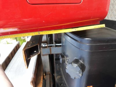 Andere Seite Über 400mm höher als Fahrerhauskante