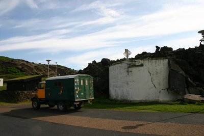 Lava stoppt im Wassertank, Heimaey/Vestmannaeyjar