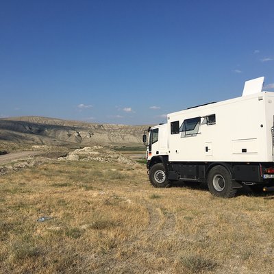 Stellplatz auf 1300m auf dem Weg nach Göreme